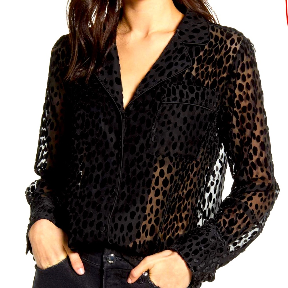 Good American black blouse. Size 2 (fits like a size 8)